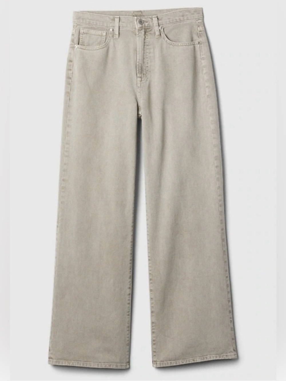 Gap Denim High Rise Wide Leg Jeans Light Gray Size 12/31